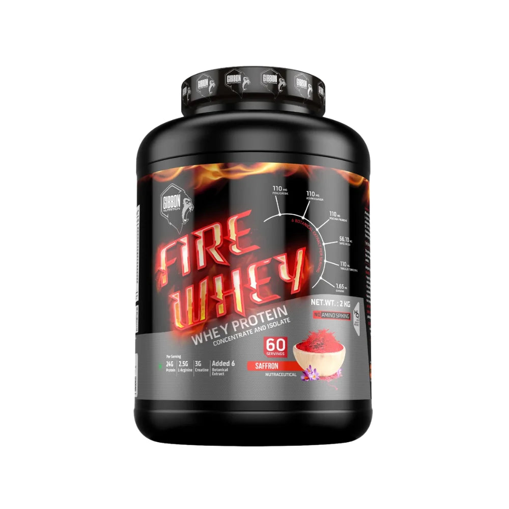 Gibbon Fire Whey Protein 2kg Saffron Flavor