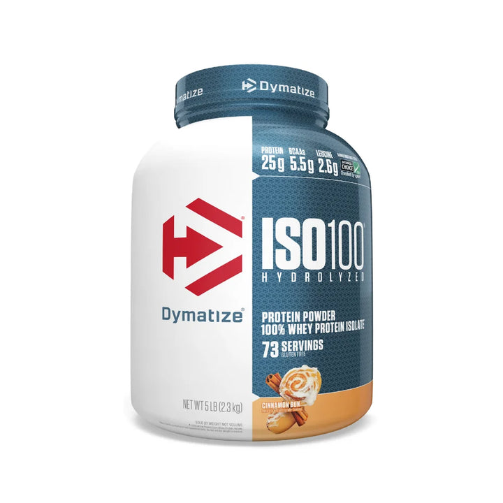 Dymatize ISO 100 Hydrolized Whey Protein 5 Lb Cinnamon Bun