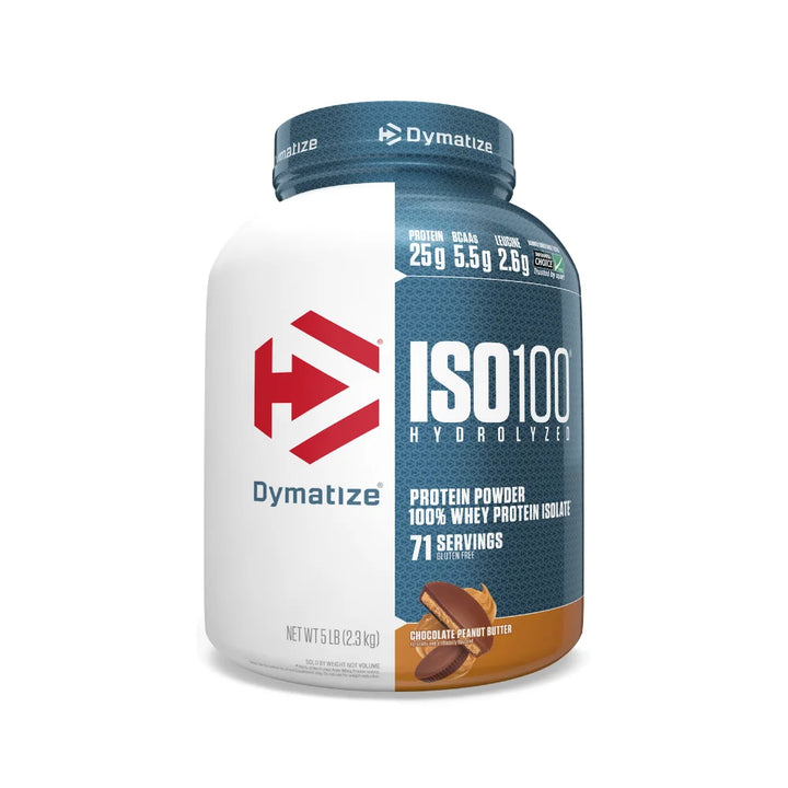 Dymatize ISO 100 Hydrolized Whey Protein 5 Lb Chocolate Peanut Butter