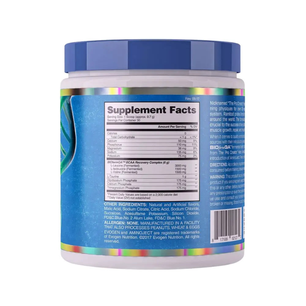 Evogen Aminoject Ingredients