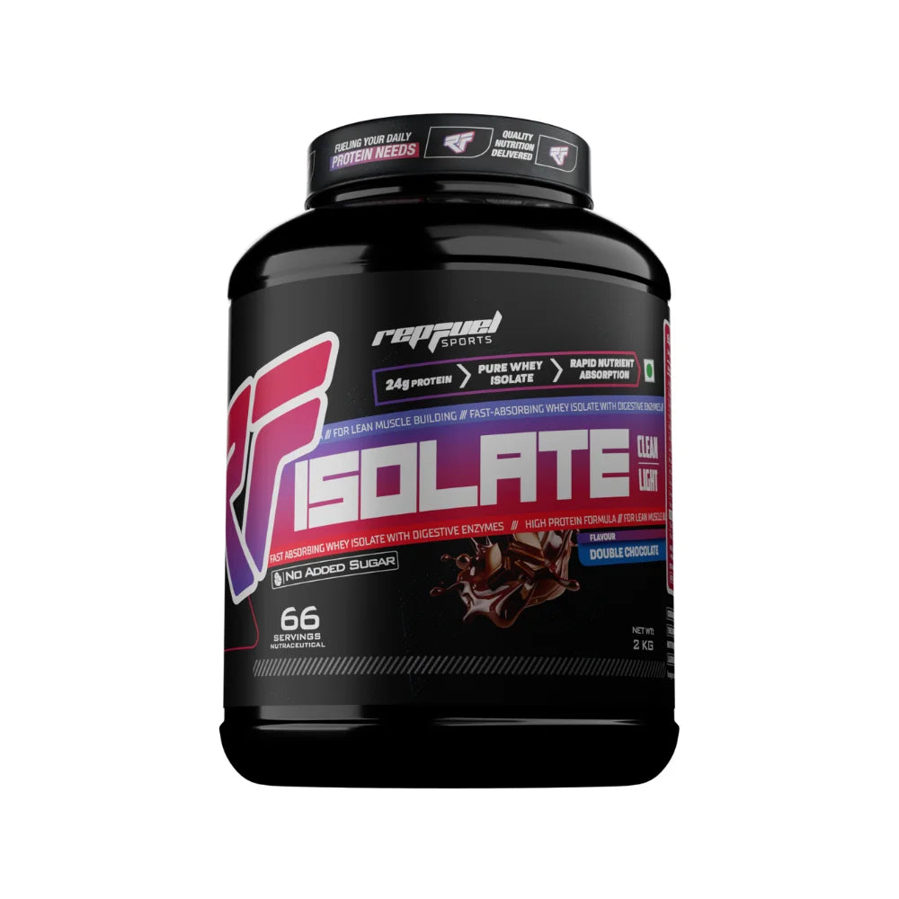 Repfuel Sports Whey Isolate, 2Kg, Double Chocolate