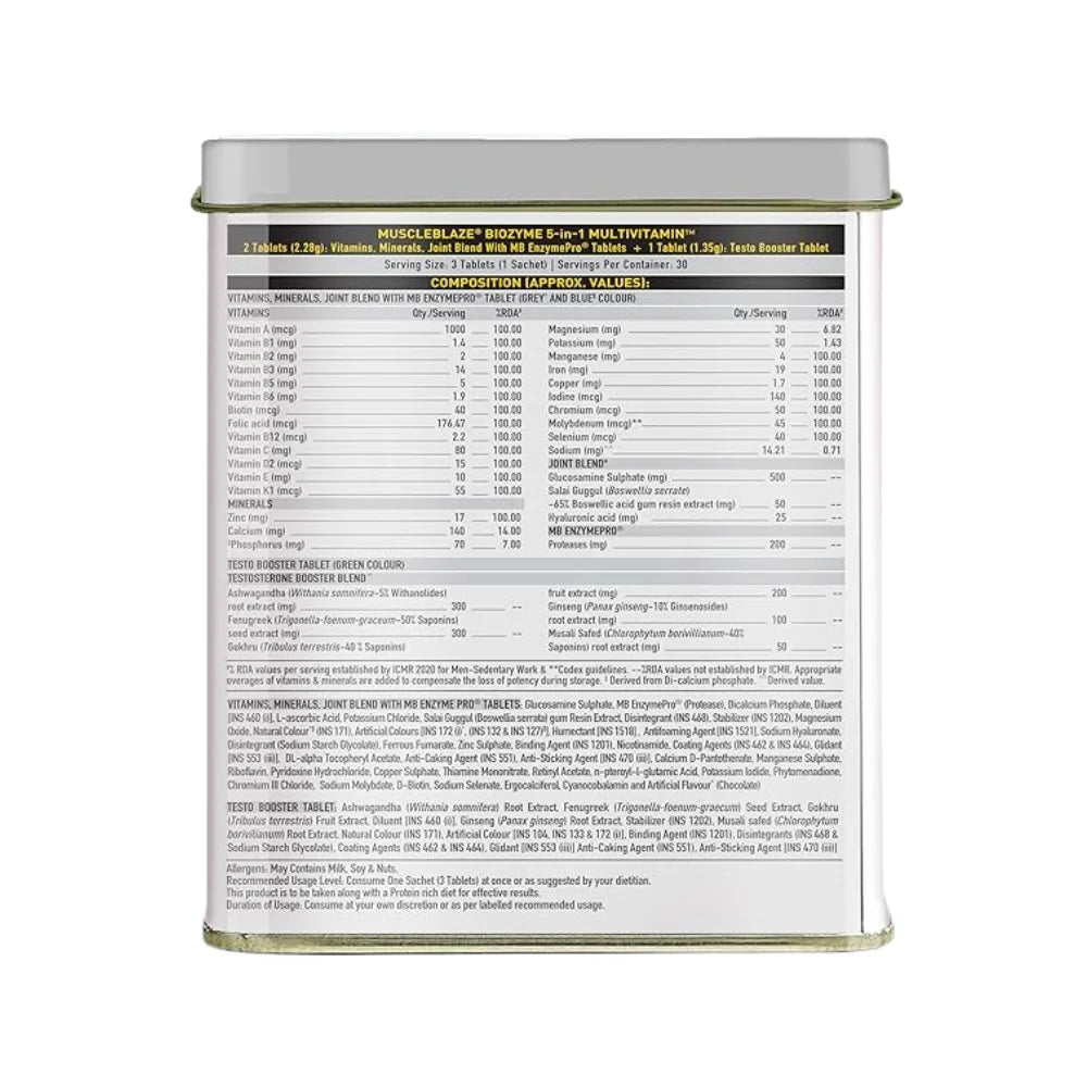 MuscleBlaze MB Biozyme 5 in 1 Multivitamin