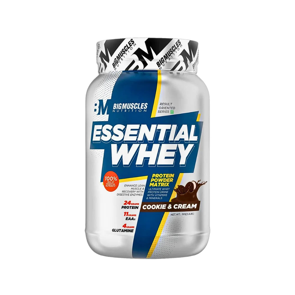 Big Muscles Essential Whey 1kg Cookies & Cream