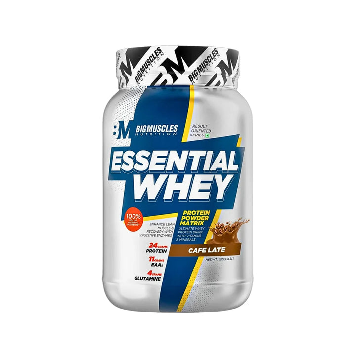 Big Muscles Essential Whey 1kg Cafe Late