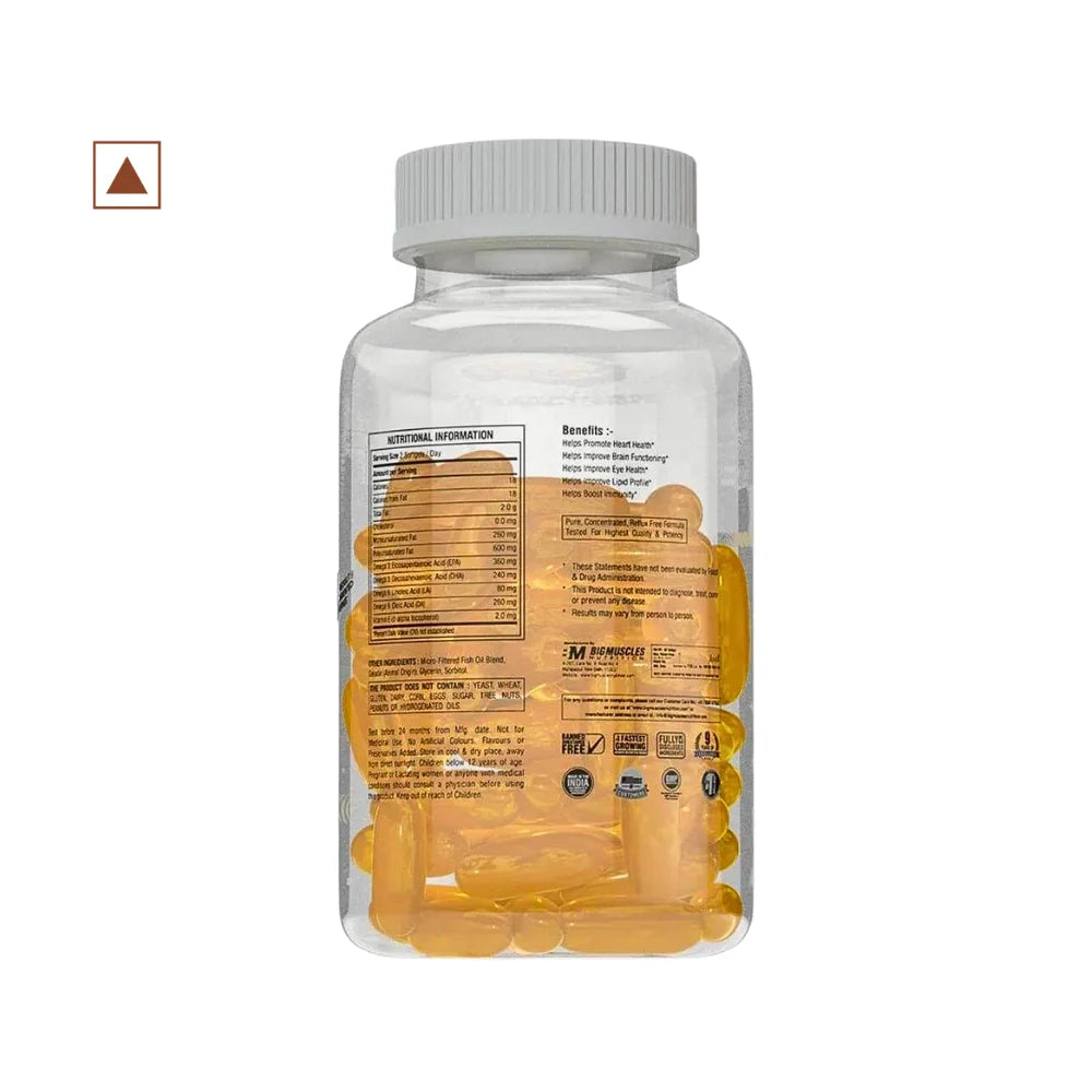 Big Muscles Real Fish Oil Double Strength Nutritional Facts