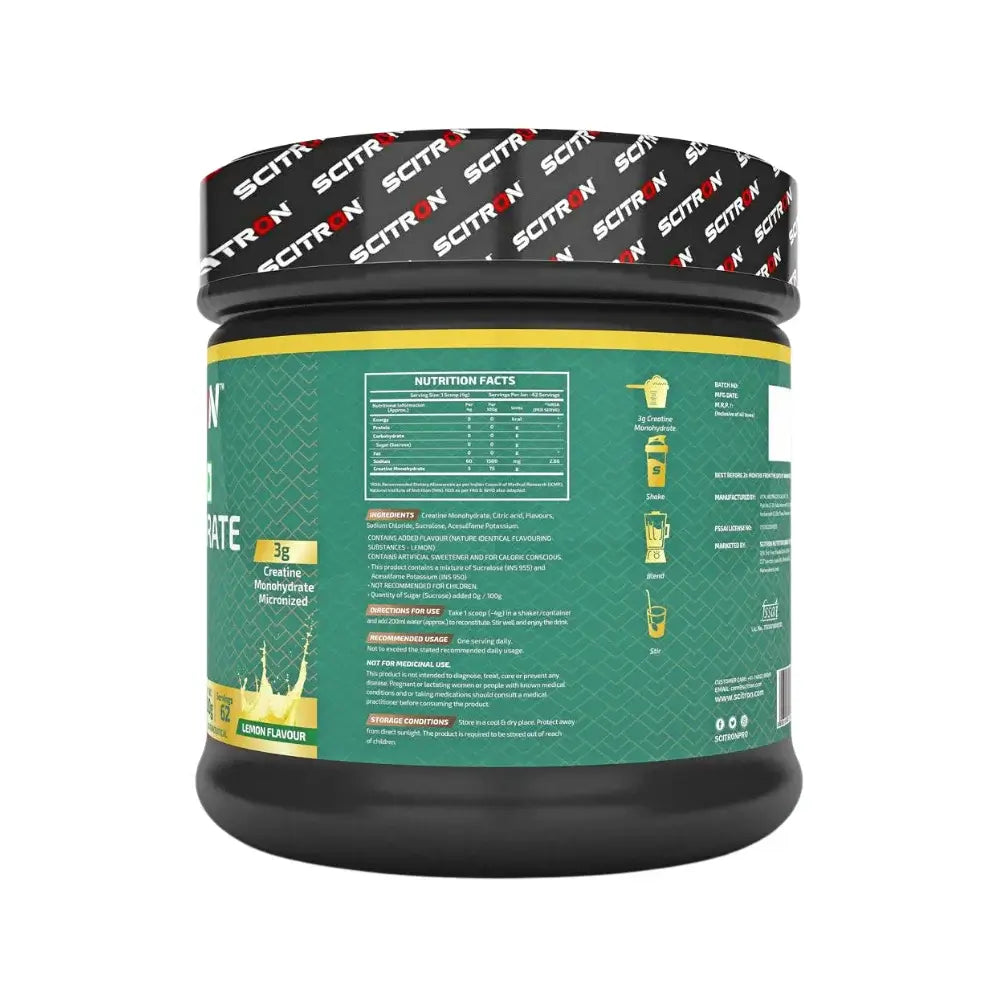 Scitron Nitro Series Creatine Monohydrate, Nutrition Facts