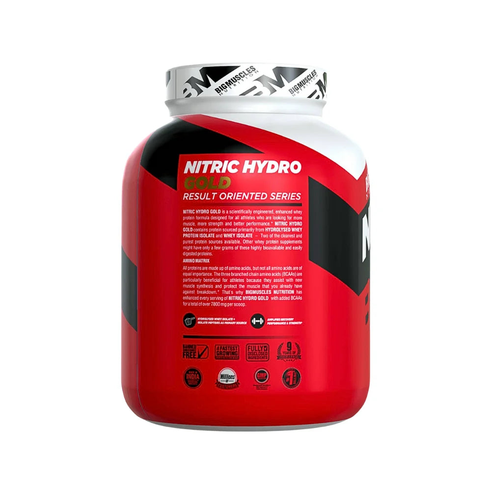Big Muscles Nitric Hydro Gold Whey Protein Icolate2kg