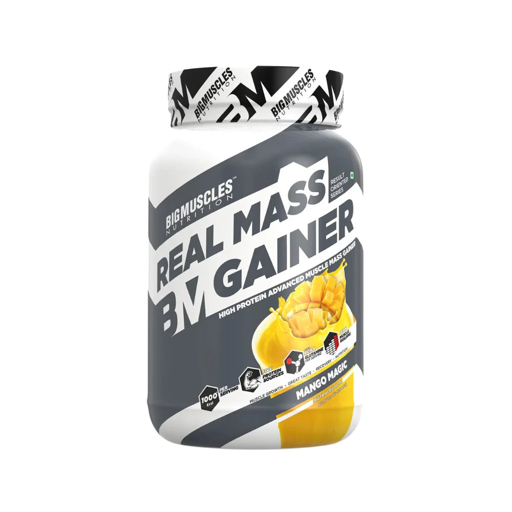 Big Muscle Real Mass Gainer 1kg Mango Magic