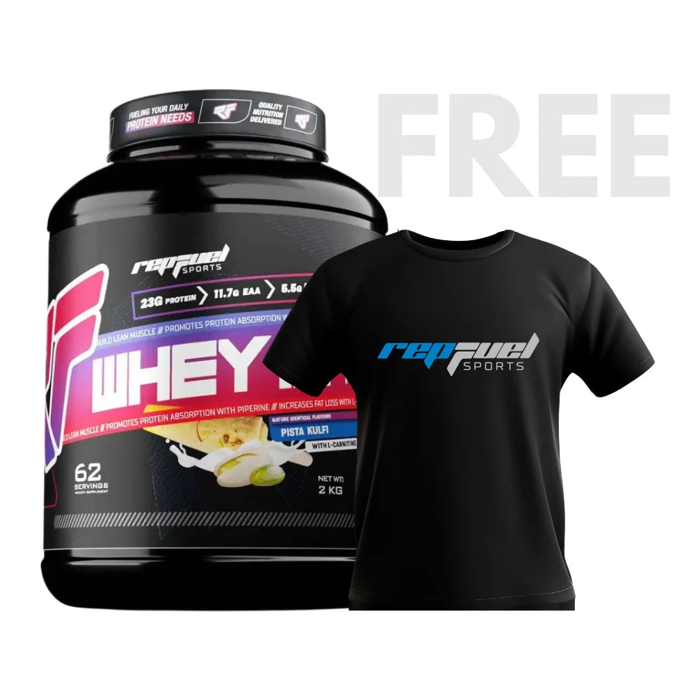 Repfuel Sports Whey IN Protein 2Kg, Pista Kulfi