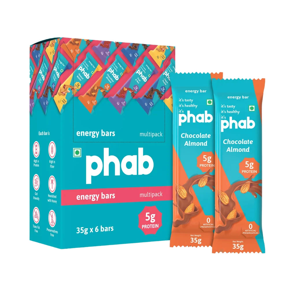 Phab Energy Bar, Chocolate Almond