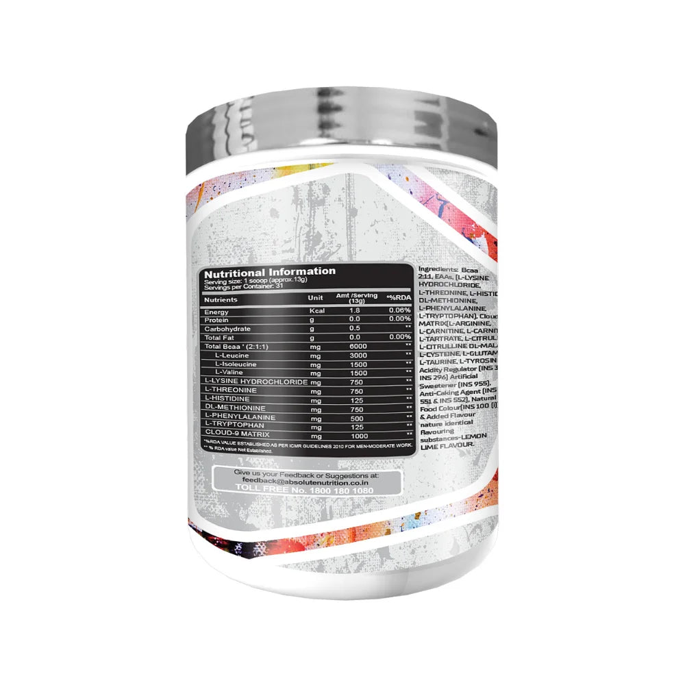 Absolute Nutrition Cloud 9 EAA Ingredients