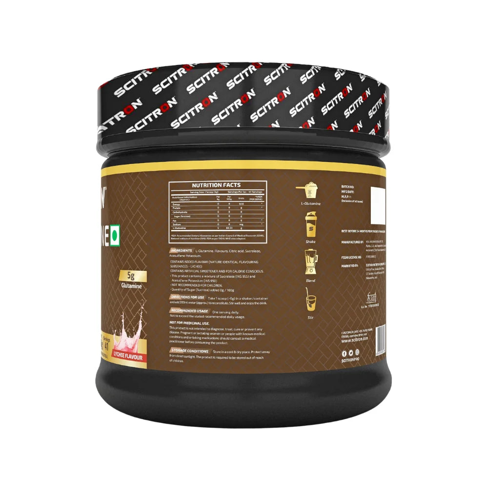 Scitron Nitro Series Glutamine Nutrition Facts