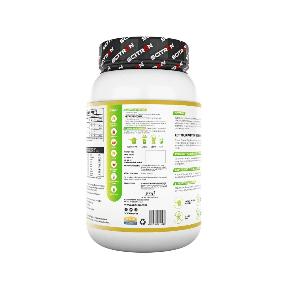 Scitron Organic Plant Protein 1kg Pack