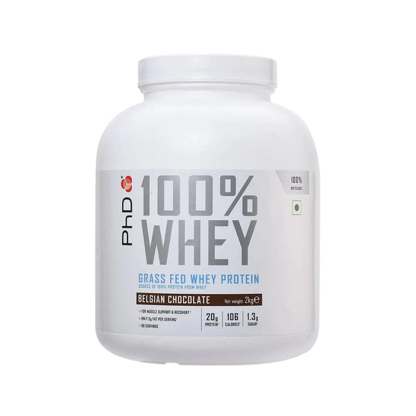 PhD Grass Fed Whey Protein Belgian Chocolate 2Kg