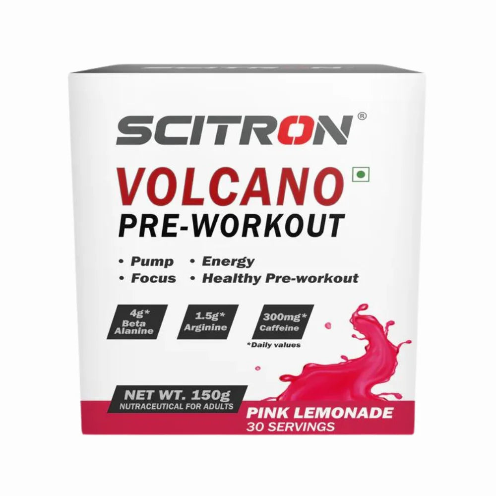 Scitron Volcano Pre Workout 30 Servings, Pink Lemonade