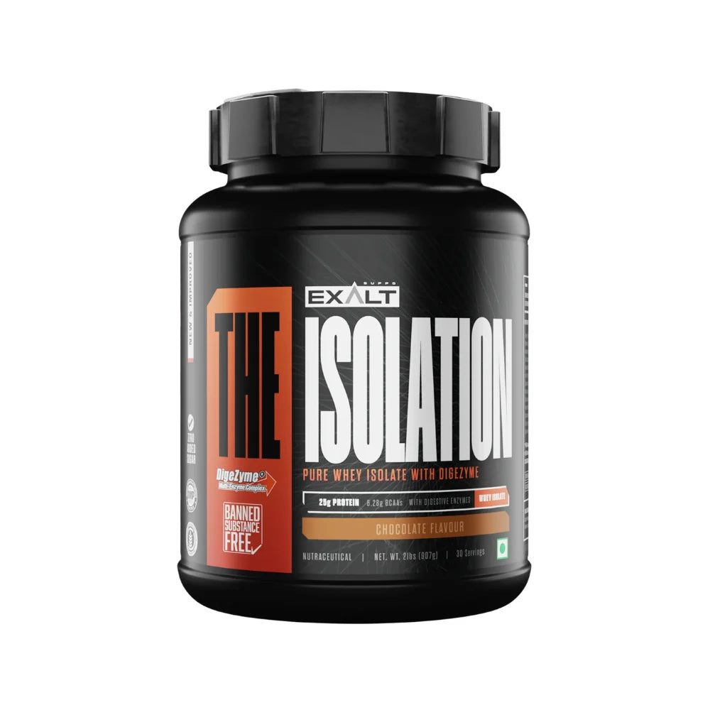 exalt isolation pure whey isolate chocolate 907g