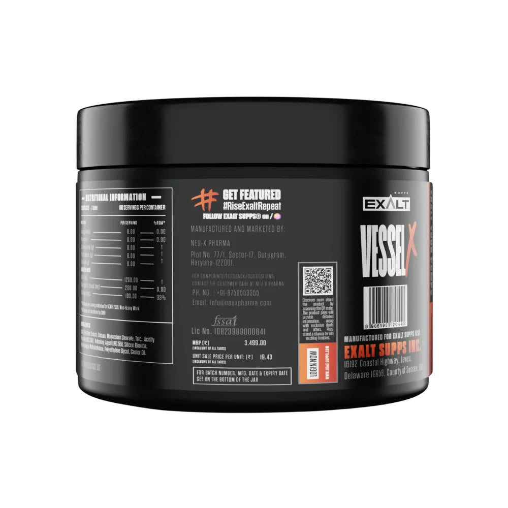 exalt vessel x l arginine (aakg)