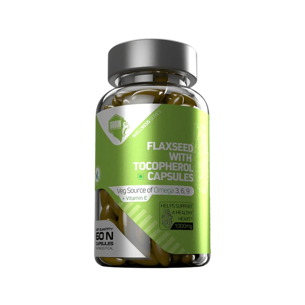 Gibbon Flaxseed with Tocopherol Capsules