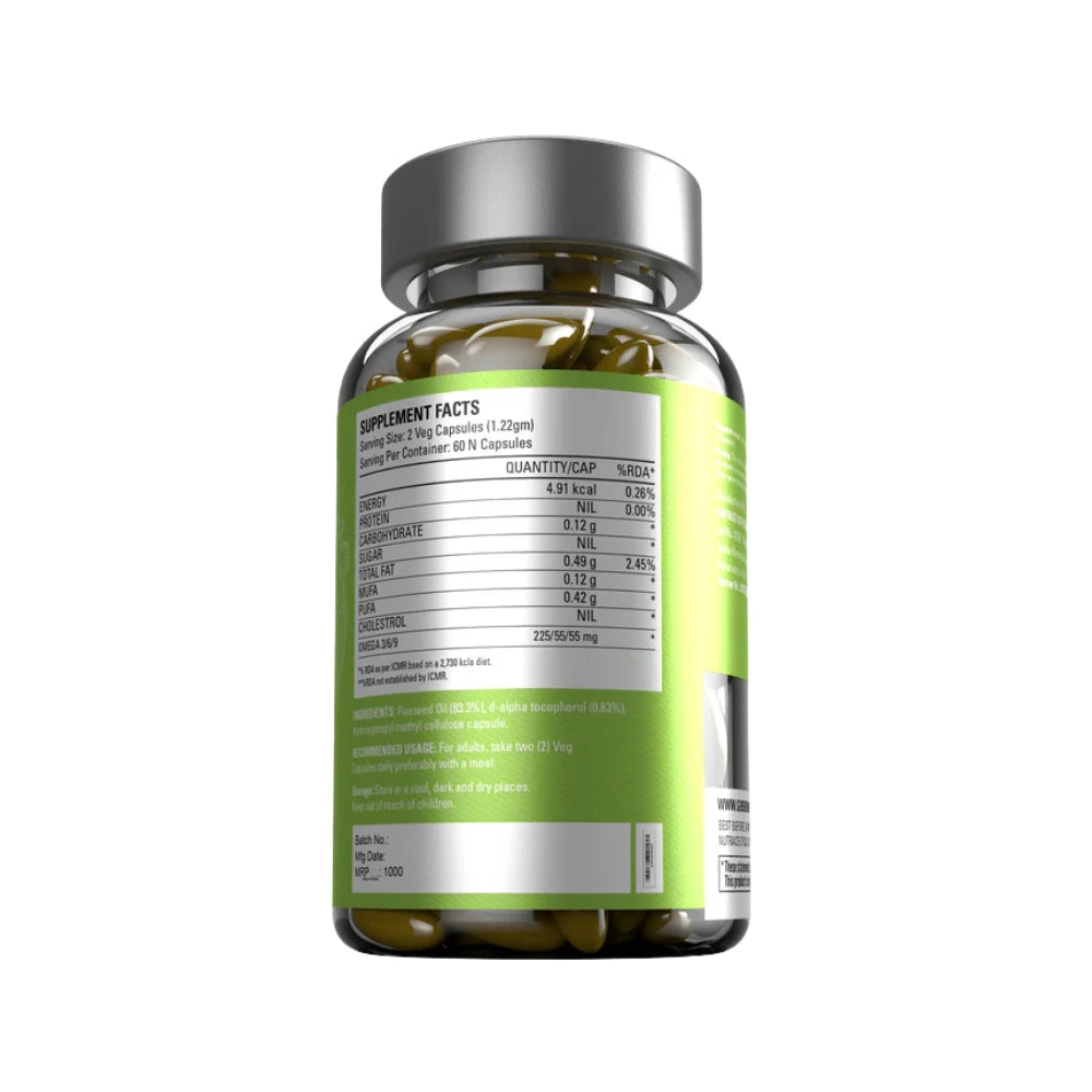 Gibbon Flaxseed with Tocopherol Capsules
