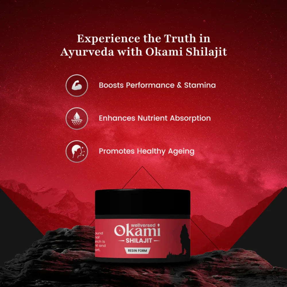 wellversed okami himalayan shilajit benefits