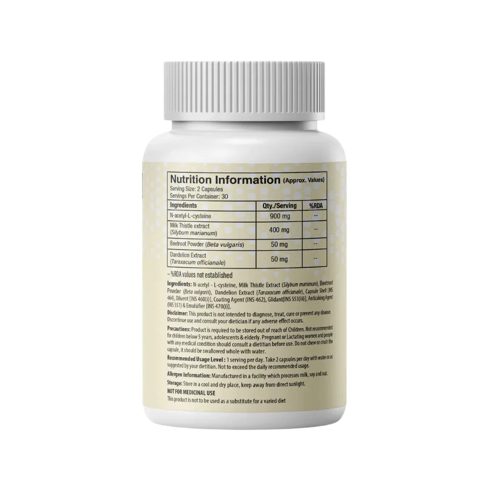 One Science Liver Support nutrtional information