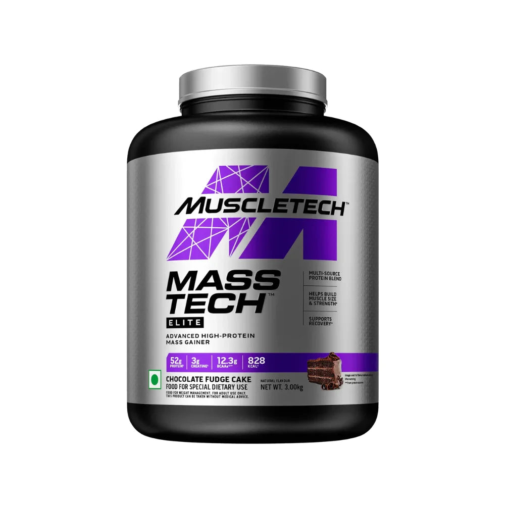 MuscleTech Mass-Tech Elite 3kg Chocolate Fudge Cake