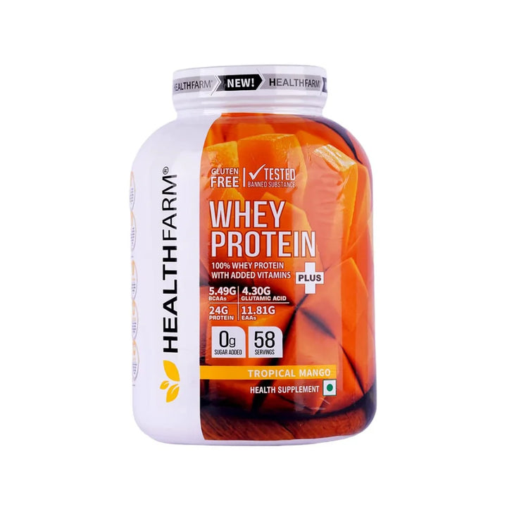 HealthFarm Whey Protein Plus Tropical Mango Flavor