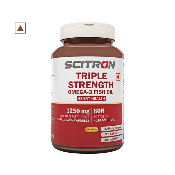 Scitron Triple Strength Omega-3 Fish Oil 60 SoftGels