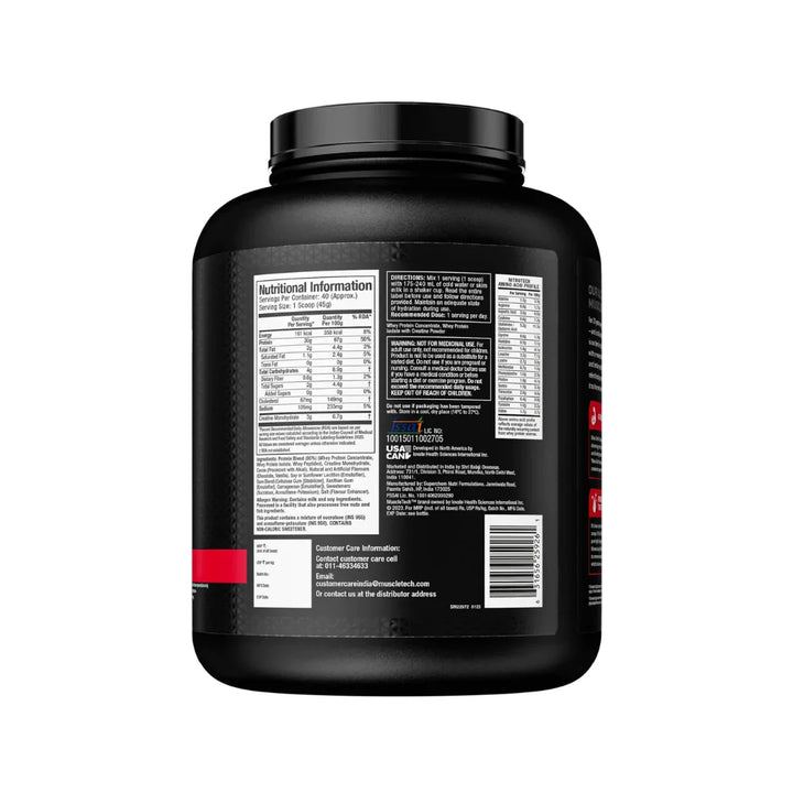 MuscleTech NitroTech Whey Protein Powder 1.81Kg