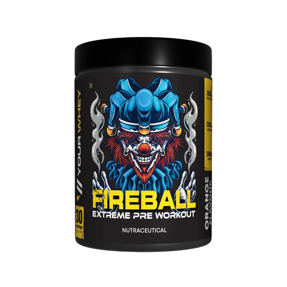 YourWhey Fireball Extreme Pre-Workout, 30 Servings, Orange