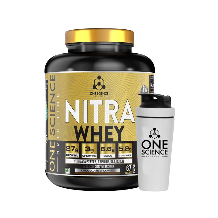 One Science Nitra Whey 5Lb, Chocolate Brownie