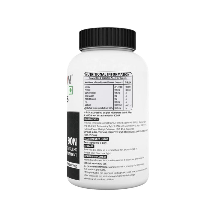 Scitron Testosterone Capsules Nutritional Information 