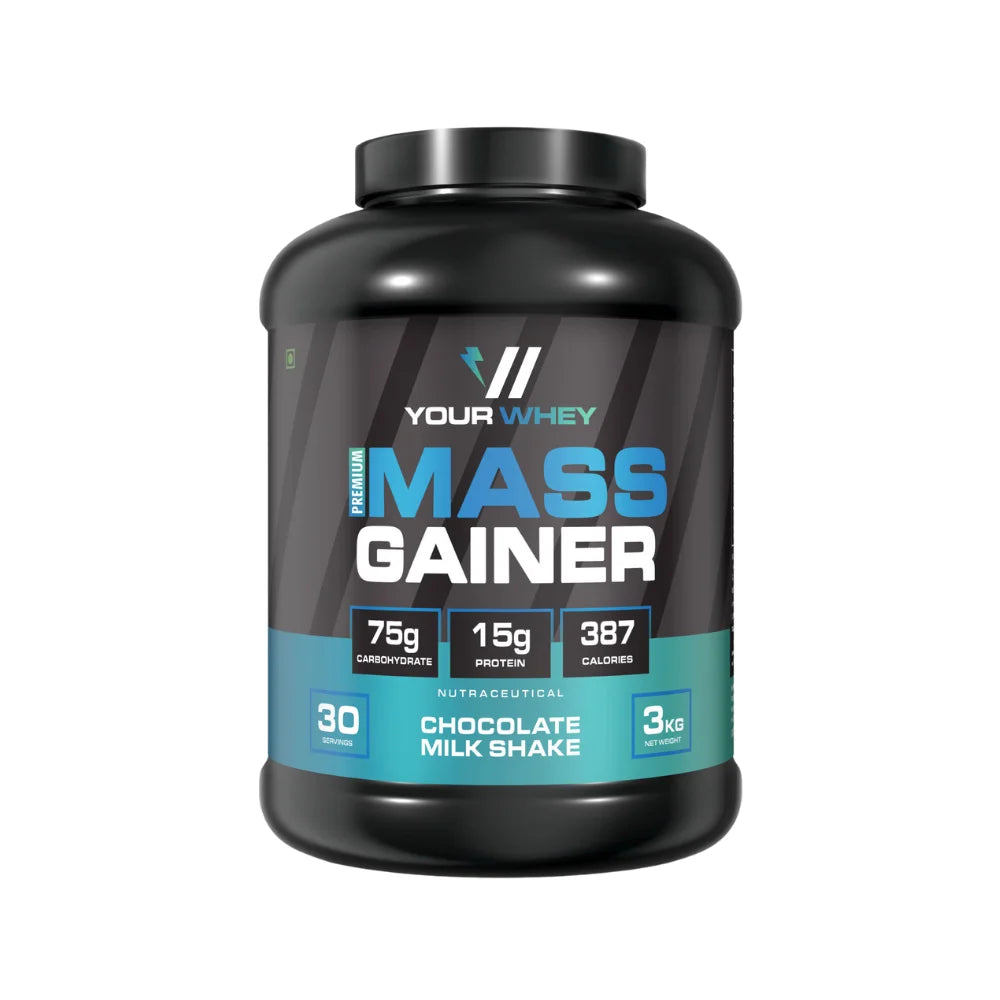 YourWhey Premium Mass Gainer, 3Kg Chocolate Milk Shake