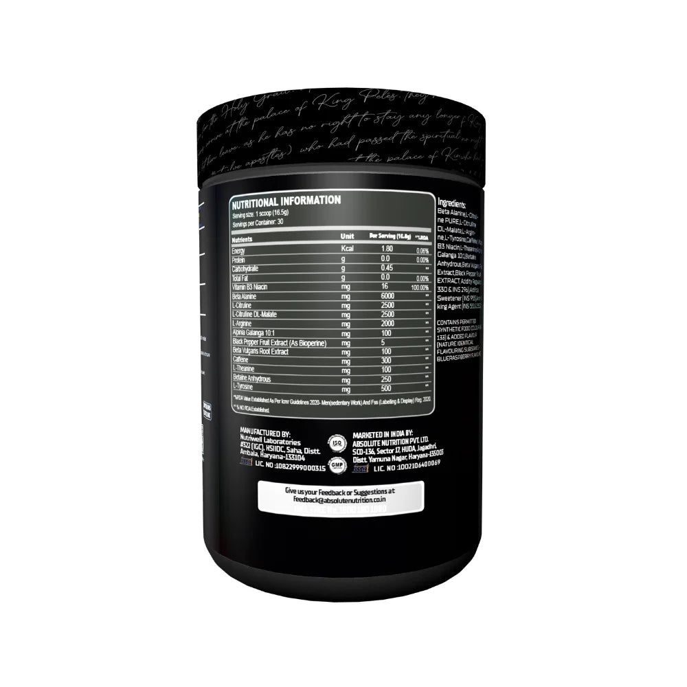 Vampire Pre Workout Ingredients