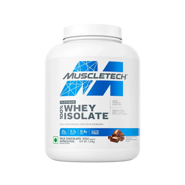 Muscletech Platinum Whey Isolate Protein 1.8Kg (4Lb) Milk Chocolate 