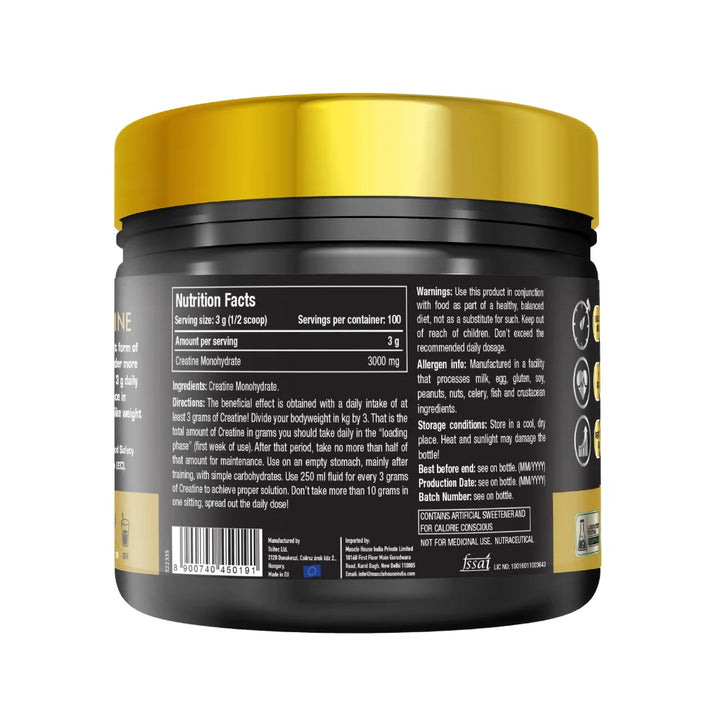 One Science Creatine 300g Nutrition Facts