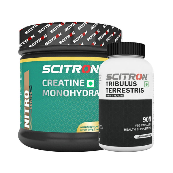 Scitron Tribulus Terrestris Testosterone+ Scitron Nitro Series Creatine Monohydrate