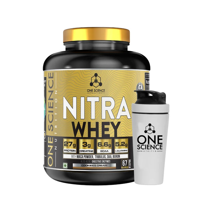 One Science Nitra Whey 5Lb, Cookies & Cream