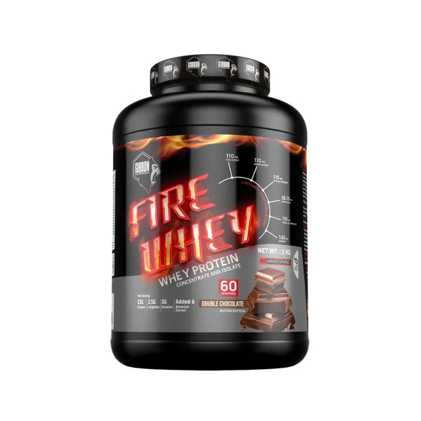 Gibbon Fire Whey Protein 2kg Double Chocolate