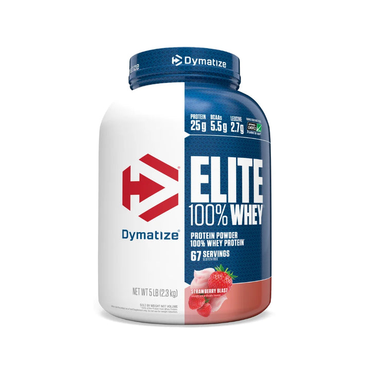 Dymatize Elite Whey Protein 5 Lb Strawberry Blast