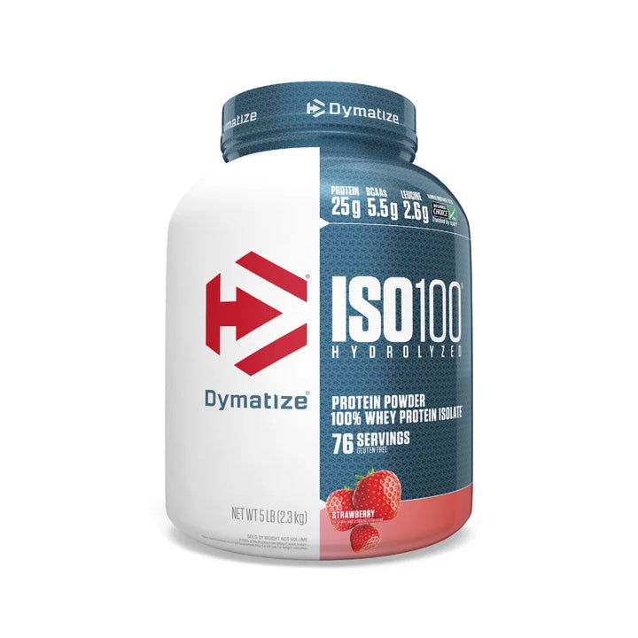 Dymatize ISO 100 Hydrolized Whey Protein 5 Lb Strawberry