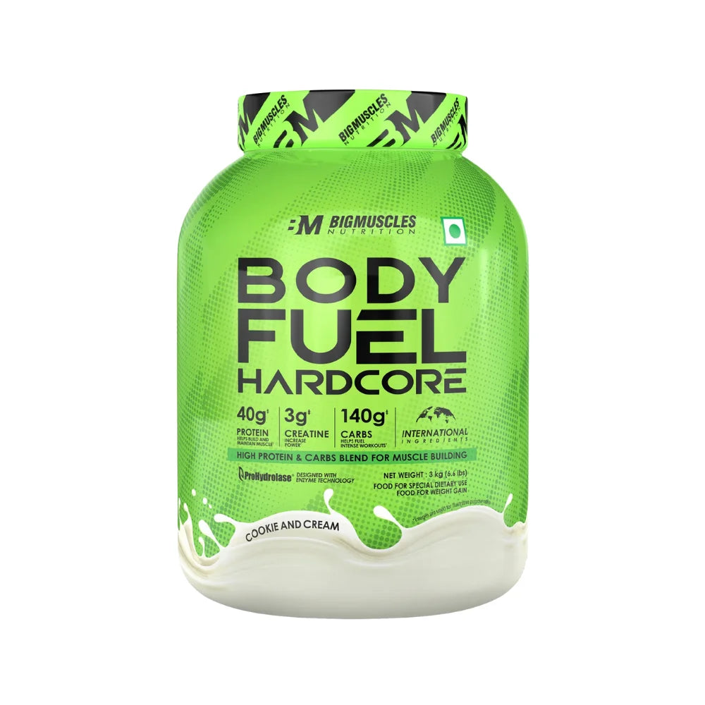 Big Muscles Body Fuel Hardcore, 3Kg Cookies & Cream