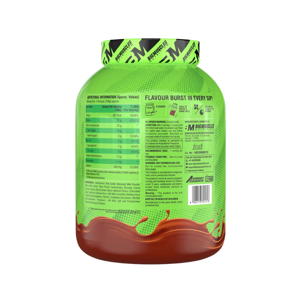 Big Muscles Body Fuel Hardcore, 3Kg 
