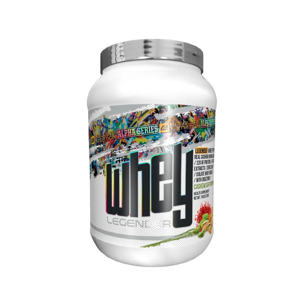 Absolute Nutrition Legender Whey Protein 1Kg, Cashew Saffron Pistachio