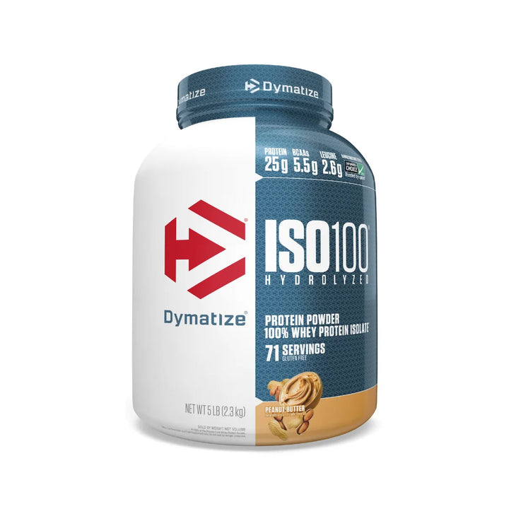 Dymatize ISO 100 Hydrolized Whey Protein 5 Lb Peanut Butter