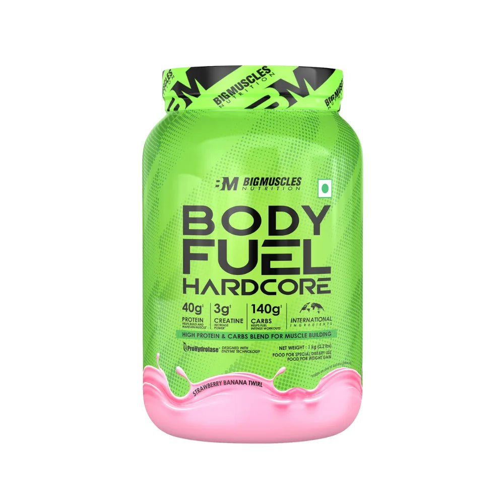 Big Muscles Body Fuel Hardcore, 1Kg Strawberry Twirl