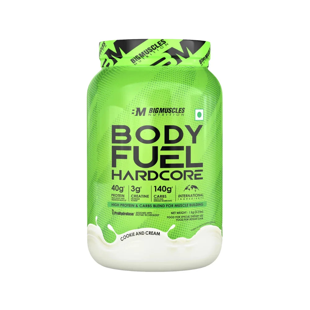 Big Muscles Body Fuel Hardcore, 1Kg Cookies & Cream