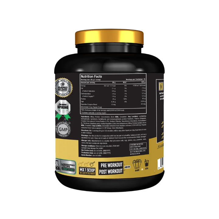 One Science Premium Whey Protein 5 Lb Nutrition Facts 