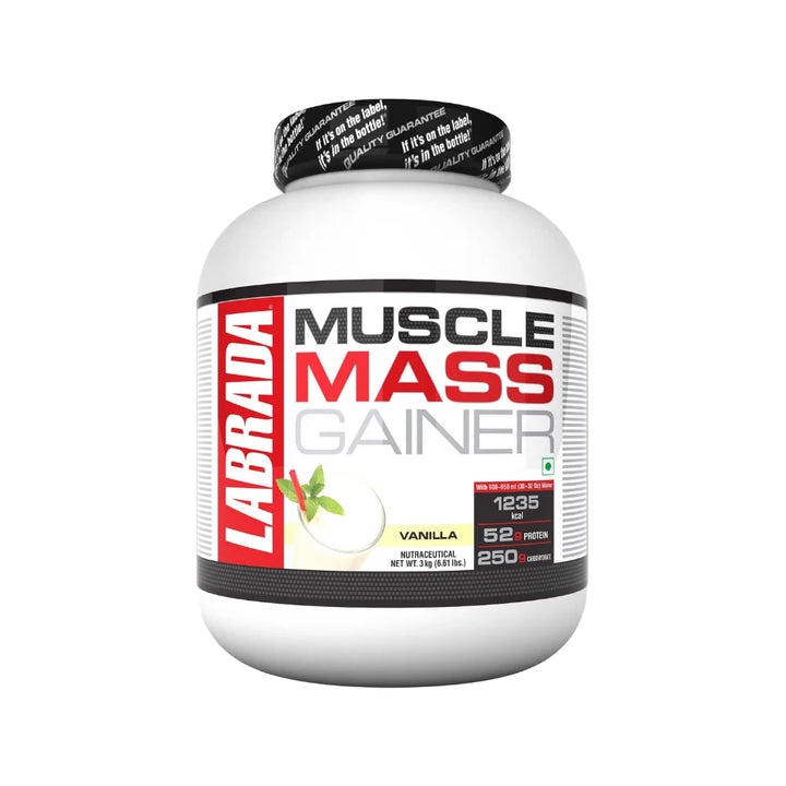 Labrada Muscle Mass Gainer 3Kg Vanilla Benefits 