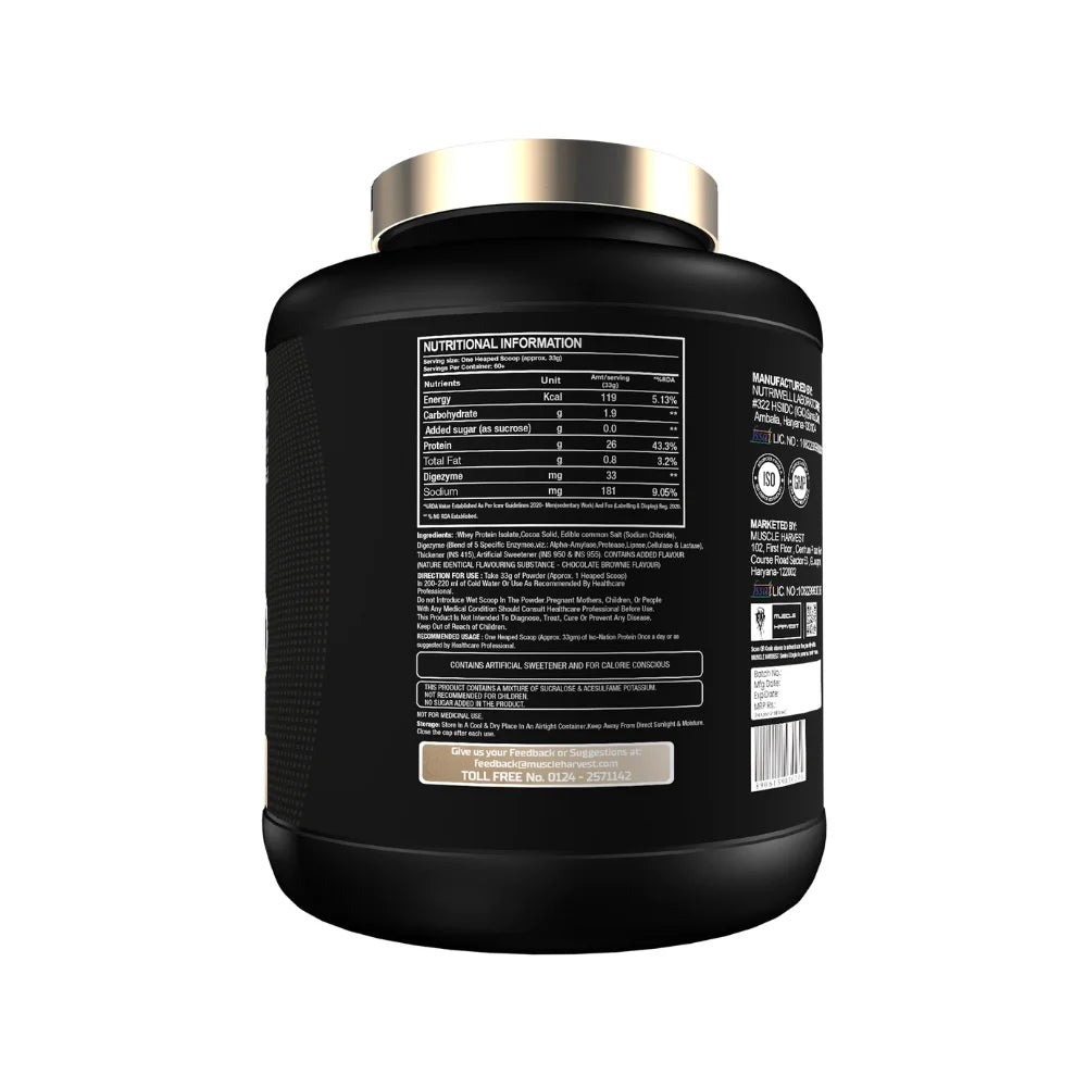 Muscle Harvest Iso Nation Protein Ingredients